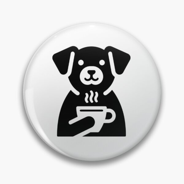 Item preview,  Dog Icon Drinking Coffee  designed and sold by SnuggleSafari.