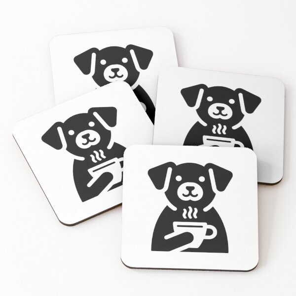 Item preview,  Dog Icon Drinking Coffee  designed and sold by SnuggleSafari.