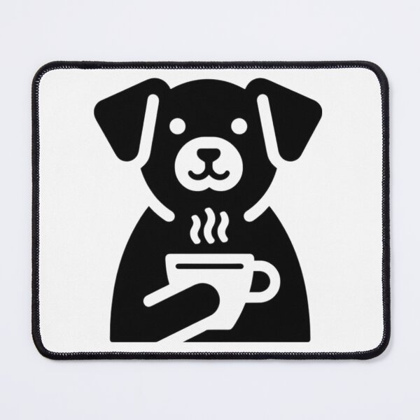 Item preview, Dog Icon Drinking Coffee designed and sold by SnuggleSafari.