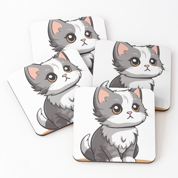 Item preview, Pawsitively Purrfect - Charming Kitten Kawaii designed and sold by Loveanddraw.