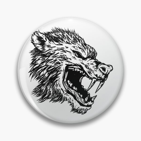 Item preview, Head with tusks,line art on designed and sold by Marcu Ioachim.