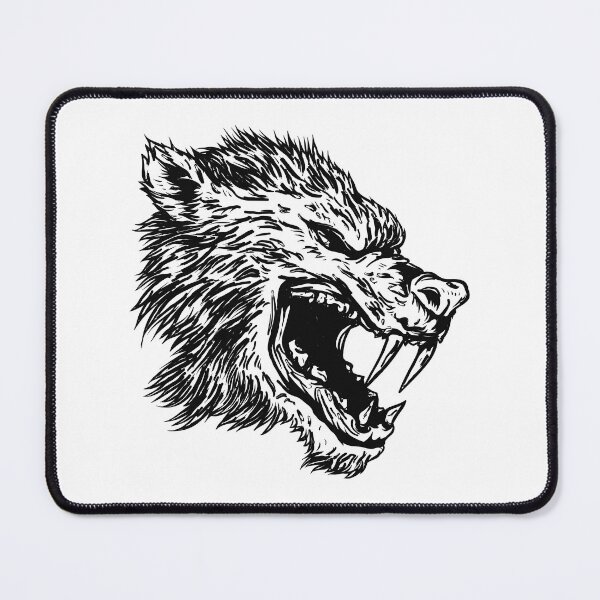 Item preview, Head with tusks,line art on designed and sold by Marcu Ioachim.