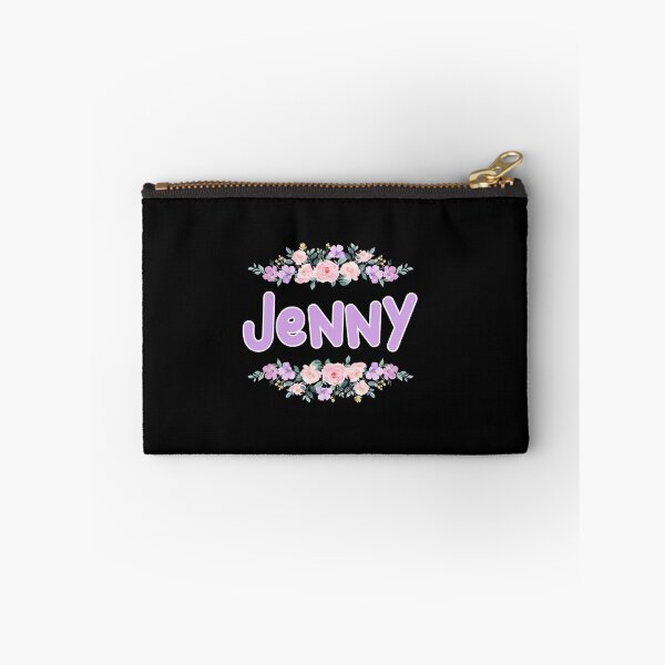 Item preview, Purple Flower Jenny Name Label (Black) designed and sold by NormadWorld.