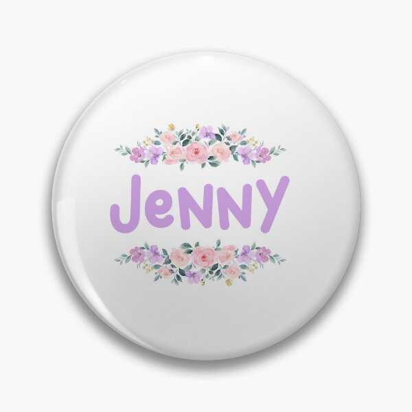 Item preview, Purple Flower Jenny Name Label designed and sold by NormadWorld.