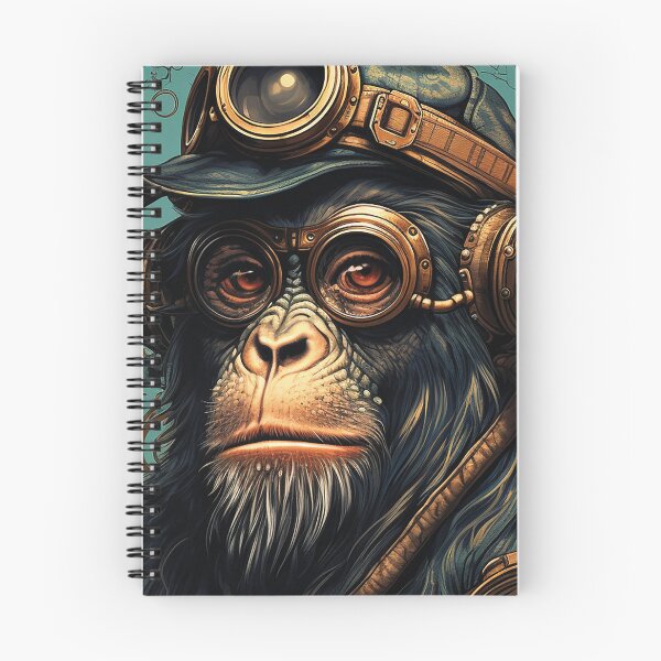 Item preview, Pilot Monkey with Timepiece Gadgets designed and sold by Animaori.