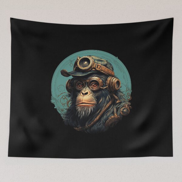 Item preview, Pilot Monkey with Timepiece Gadgets designed and sold by Animaori.