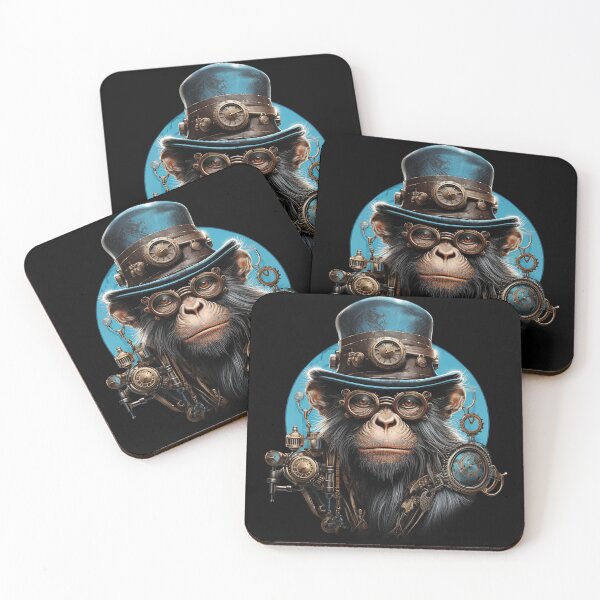 Item preview, Steampunk Navigator Monkey Art designed and sold by Animaori.