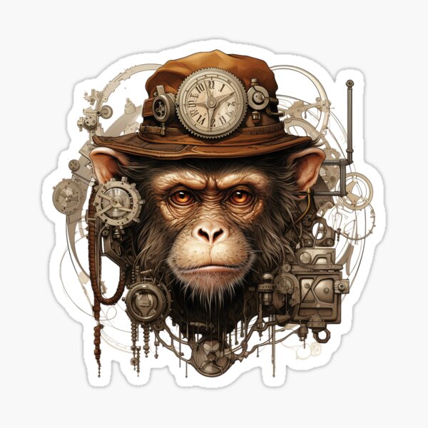 Item preview, Adventurous Steampunk Monkey Exploration designed and sold by Animaori.