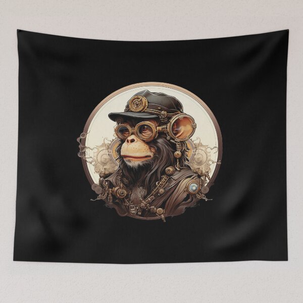 Item preview, Thoughtful Monkey in Clockwork designed and sold by Animaori.