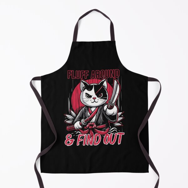 Item preview, Fluff Around and Find out Samurai Cat Funny designed and sold by euGeneral.