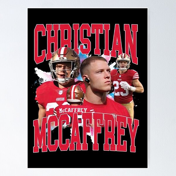 Christian McCaffrey football Paper Poster 49ers 4 - Christian