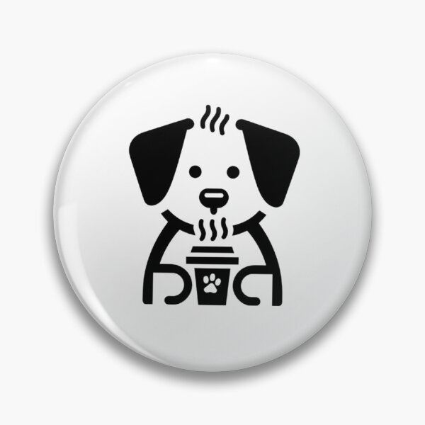 Item preview, Dog Icon Drinking Coffee  designed and sold by SnuggleSafari.