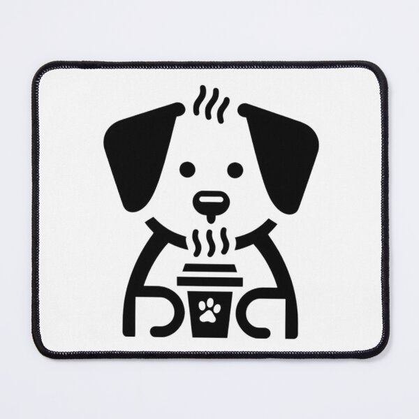 Item preview, Dog Icon Drinking Coffee  designed and sold by SnuggleSafari.