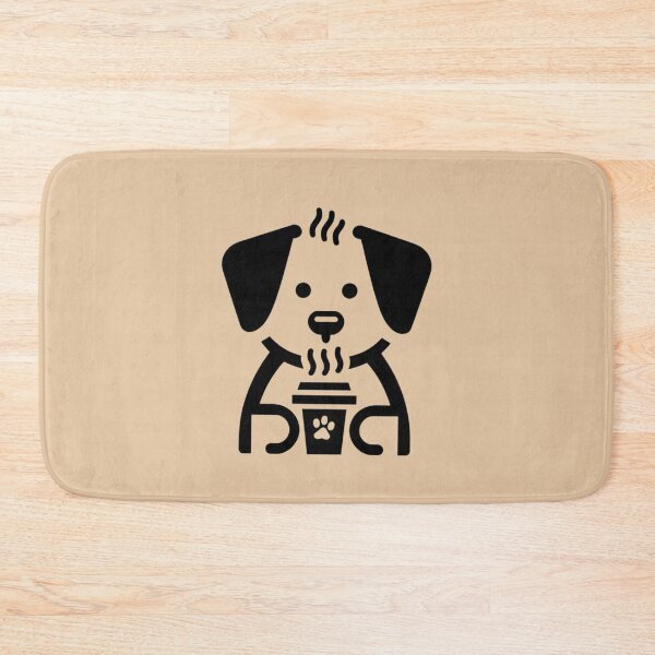 Item preview, Dog Icon Drinking Coffee  designed and sold by SnuggleSafari.