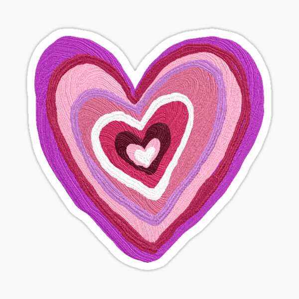 Latte Heart, Light Pink Hearts Sticker for Sale by Ayoub14