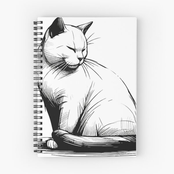 Item preview, Contemplative Kitty designed and sold by Loveanddraw.