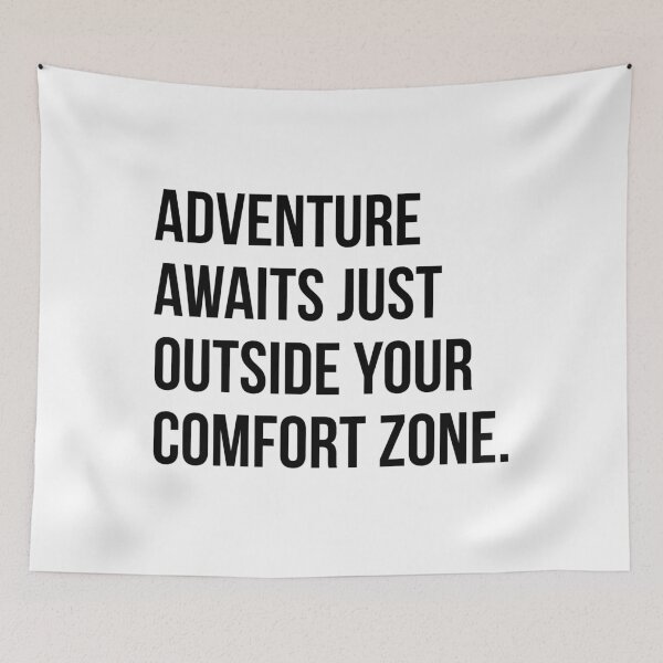 Item preview, Adventure awaits just outside your comfort zone designed and sold by Enchantedbox.