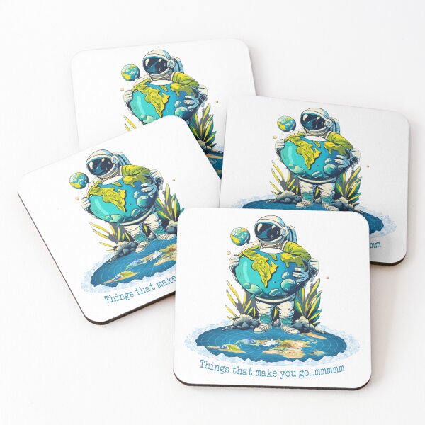 Item preview, Astronaut Standing on Flat Earth Holding Earth Globe - Conspiracy Hoax designed and sold by Conspiracy Crew.