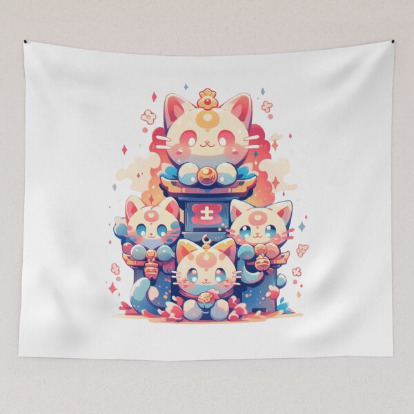 Item preview, LUCKY CAT japannese maneki neko designed and sold by kitidach-create.