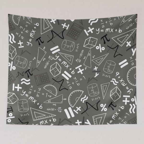 Item preview, mathematics teacher funny teaching maths grey pattern designed and sold by DesignYourWaystore.