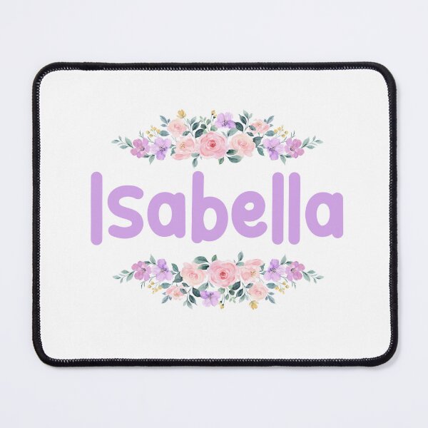 Item preview, Purple Flower Isabella Name Label designed and sold by NormadWorld.