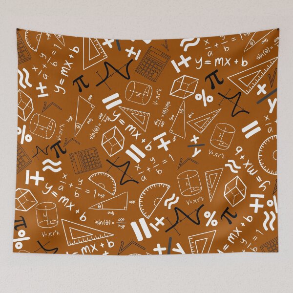 Item preview, math teacher funny teaching maths brown pattern designed and sold by DesignYourWaystore.