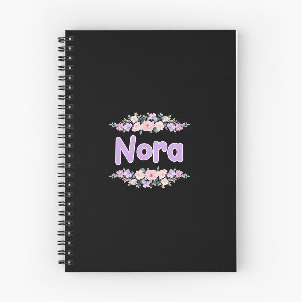 Item preview, Purple Flower Nora Name Label (Black) designed and sold by NormadWorld.