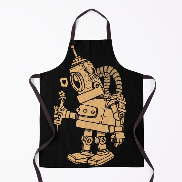 Item preview, Robot in love with flower designed and sold by manuvila.