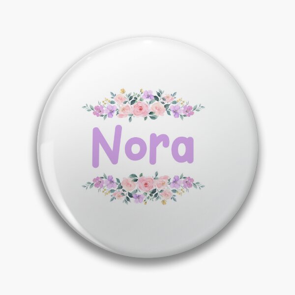 Item preview, Purple Flower Nora Name Label designed and sold by NormadWorld.