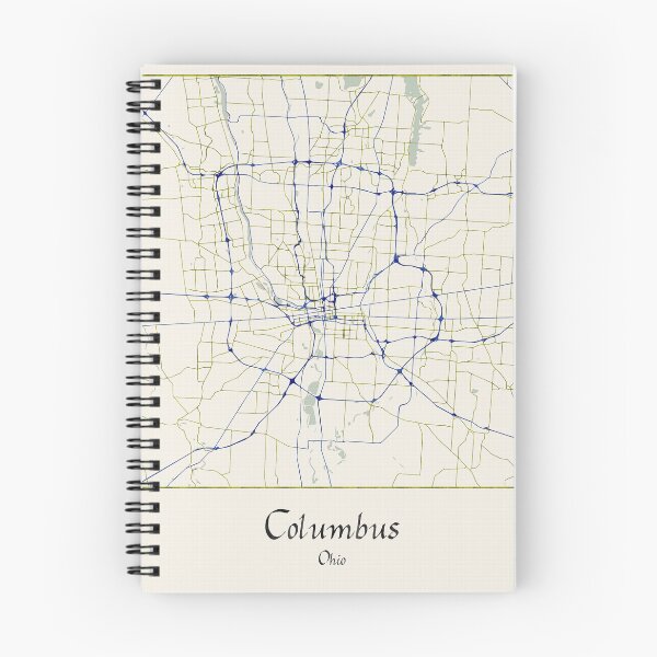 Item preview, Columbus Ohio Named City Map - Hand-Drawn designed and sold by StylishStacks.