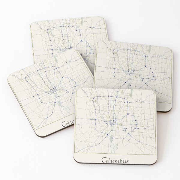 Item preview, Columbus Ohio Named City Map - Hand-Drawn designed and sold by StylishStacks.