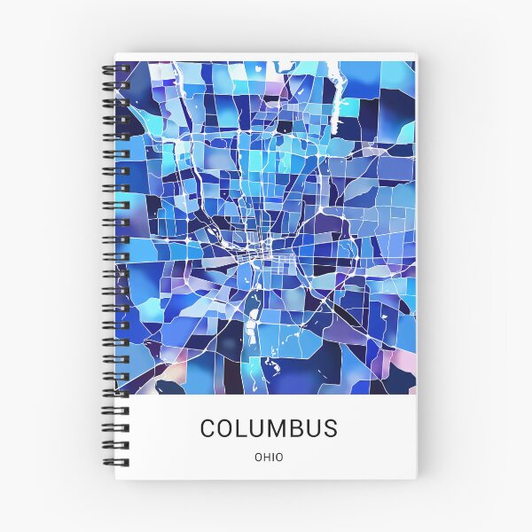 Item preview, Columbus Ohio Named City Map - Marine Blue designed and sold by StylishStacks.