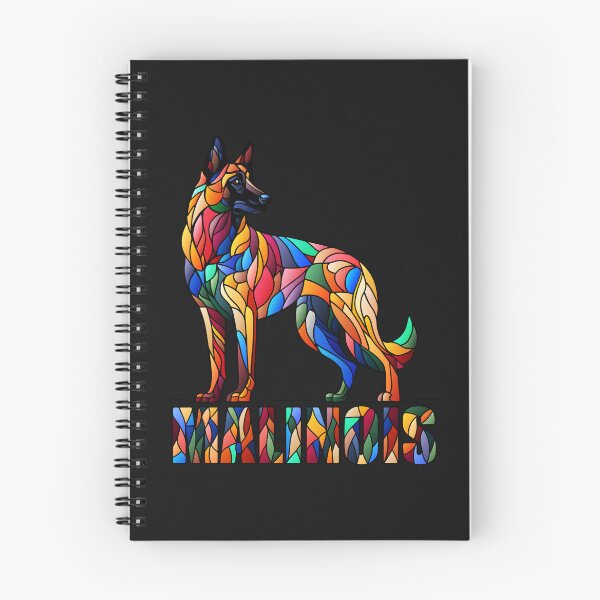 Item preview, Belgian Malinois - Colorful Mosaic Art designed and sold by k9printart.