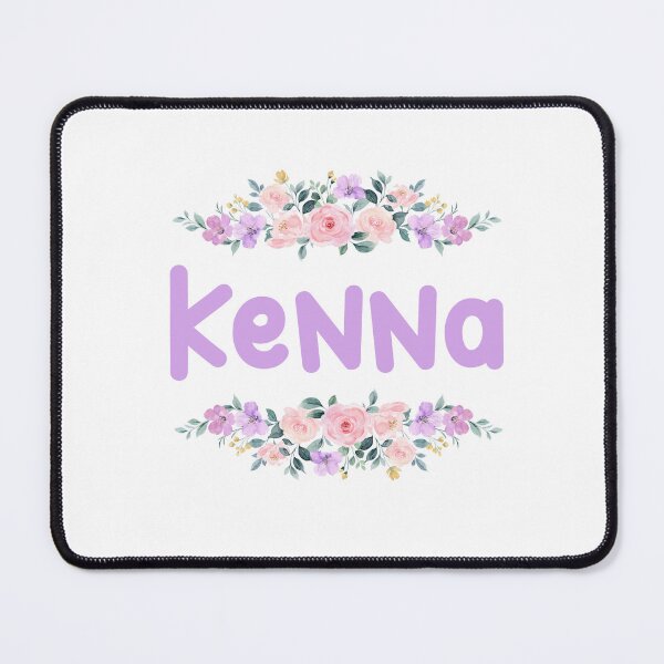 Item preview, Purple Flower Kenna Name Label designed and sold by NormadWorld.