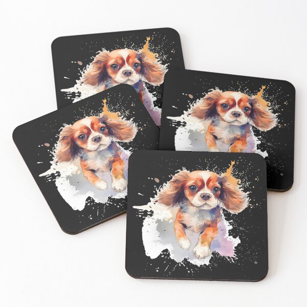 Item preview, Watercolor Cavalier King Charles Spaniel Puppy designed and sold by Amazing-Kortez.