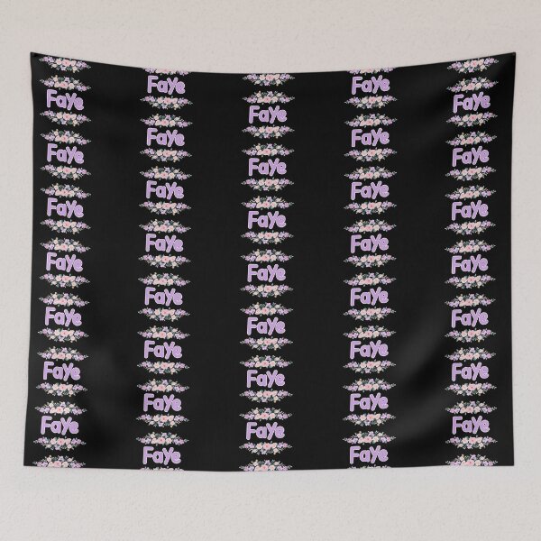 Item preview, Purple Flower Faye Name Label (Black) designed and sold by NormadWorld.