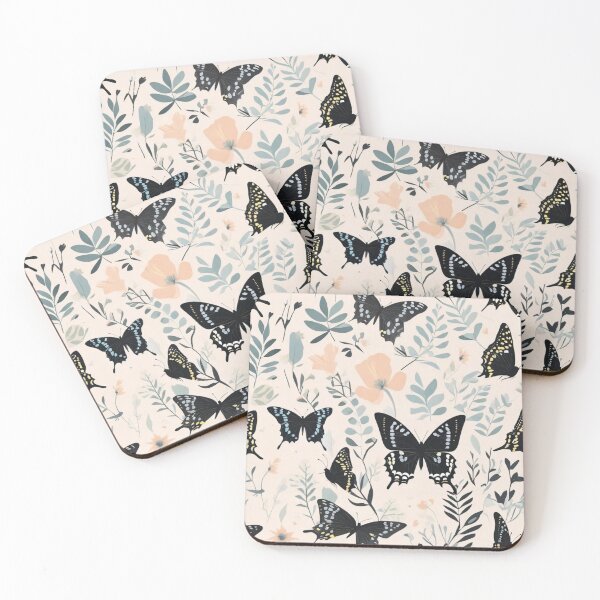 Item preview, 003 Black Swallowtail Butterfly in Nordic Minimalist Design designed and sold by Alexis Art Collection.
