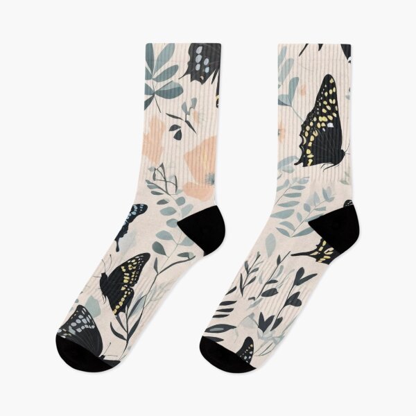 Item preview, 003 Black Swallowtail Butterfly in Nordic Minimalist Design designed and sold by Alexis Art Collection.