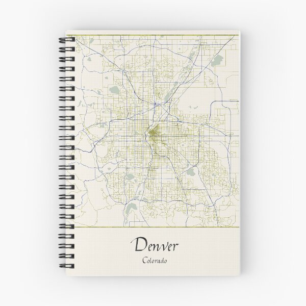 Item preview, Denver Colorado Named City Map - Hand-Drawn designed and sold by StylishStacks.