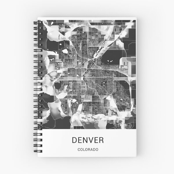 Item preview, Denver Colorado Named City Map - Black and White designed and sold by StylishStacks.