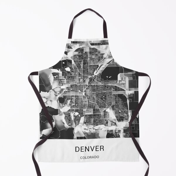 Item preview, Denver Colorado Named City Map - Black and White designed and sold by StylishStacks.