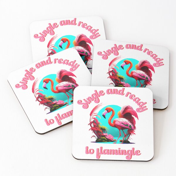 Item preview, Galentines Day - Single and ready to flamingle designed and sold by DonateWord.