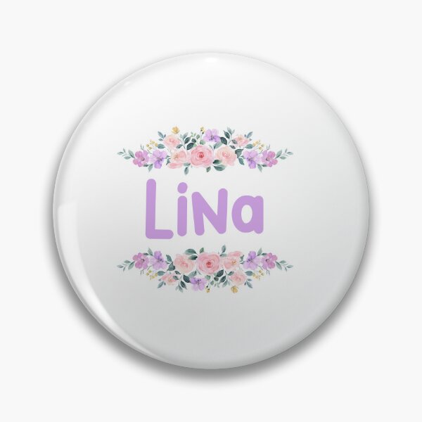 Item preview, Purple Flower Lina Name Label designed and sold by NormadWorld.