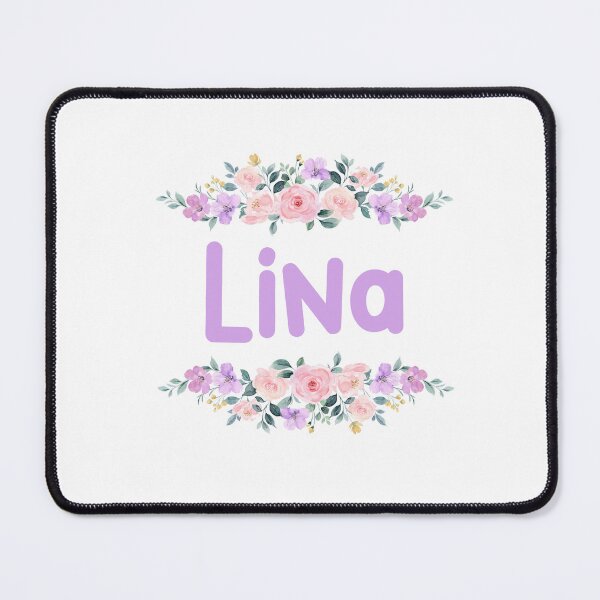 Item preview, Purple Flower Lina Name Label designed and sold by NormadWorld.