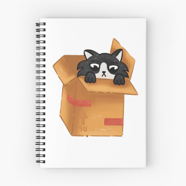 Item preview, Black Cat In Box | Sticker, T-Shirt designed and sold by NicolasGlowArt.