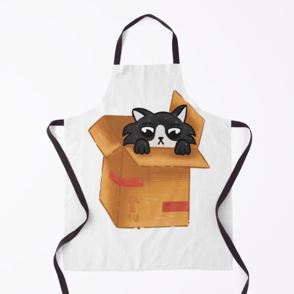 Item preview, Black Cat In Box | Sticker, T-Shirt designed and sold by NicolasGlowArt.
