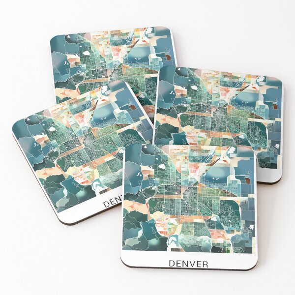 Item preview, Denver Colorado Named City Map - Lush Green designed and sold by StylishStacks.