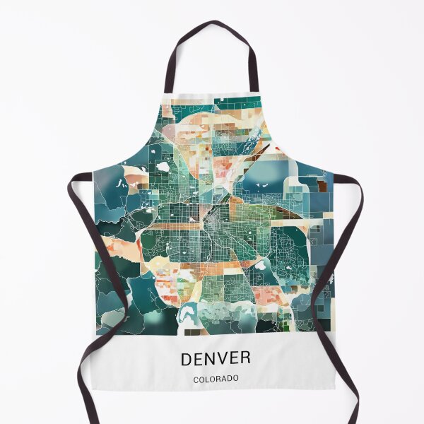 Item preview, Denver Colorado Named City Map - Lush Green designed and sold by StylishStacks.