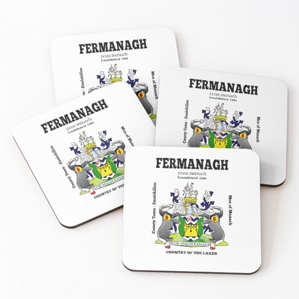 Item preview, Irish County Fermanagh Ireland Crest, Translation & More designed and sold by REAL IRISH GIFTS.