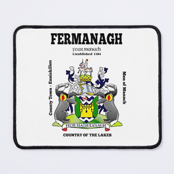 Item preview, Irish County Fermanagh Ireland Crest, Translation & More designed and sold by REAL IRISH GIFTS.